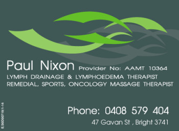 Paul Nixon – Remedial  Lymphoedema  Sports & Oncology