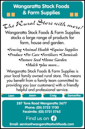 Wangaratta Stock Foods & Farm Supplies